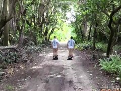Youthful fellow\'s first-ever time hump concludes with a insane dt lesson and nasty anal invasion hookup
