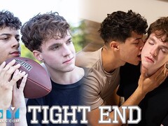 Jordan Haze & friends have a steamy three way with a big-cocked football player